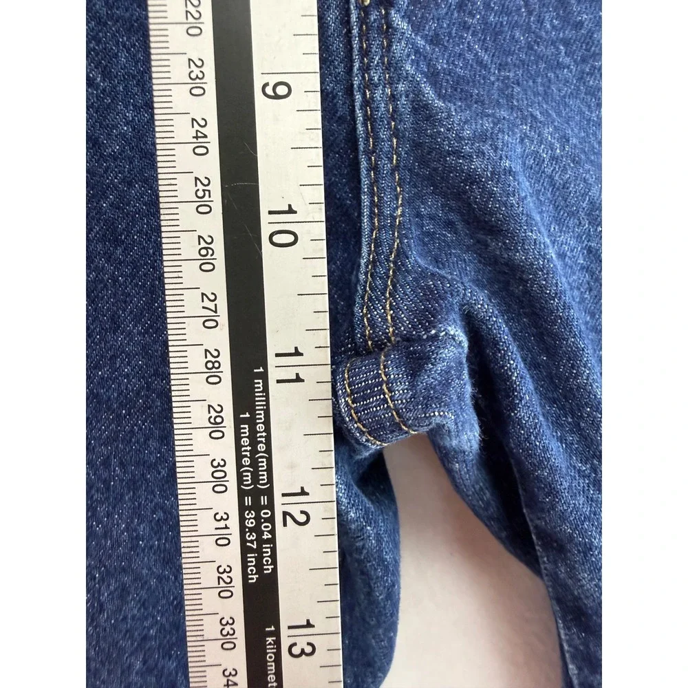 Wrangler Hero Regular Fit Jeans Mens 33x32 Blue Cotton Denim Straight Leg